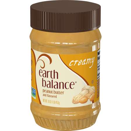 EARTH BALANCE Earth Balance Creamy Peanut Butter 16 oz., PK12 3377610080